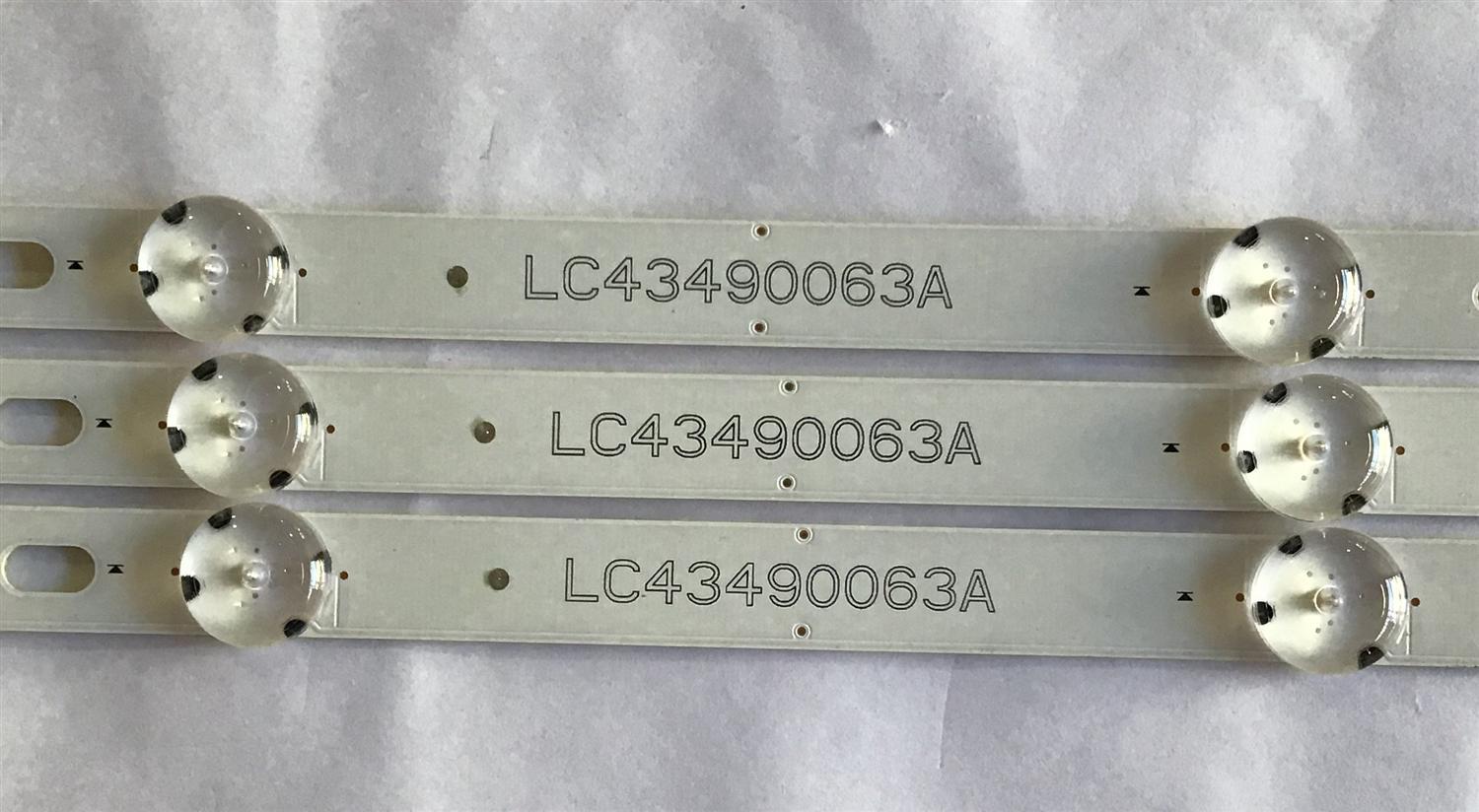 KIT DE LED´S PARA TV LG (3 PIEZAS) / LC43490063A / 43INCH UHD_LED Array_A-Type_161024 / PANEL NC430DGG-AAFX3 / MODELO 43UJ6300-UA BUSYLJM - Imagen 4
