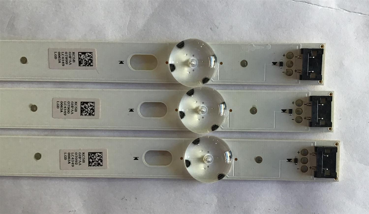 KIT DE LED´S PARA TV LG (3 PIEZAS) / LC43490063A / 43INCH UHD_LED Array_A-Type_161024 / PANEL NC430DGG-AAFX3 / MODELO 43UJ6300-UA BUSYLJM - Imagen 3