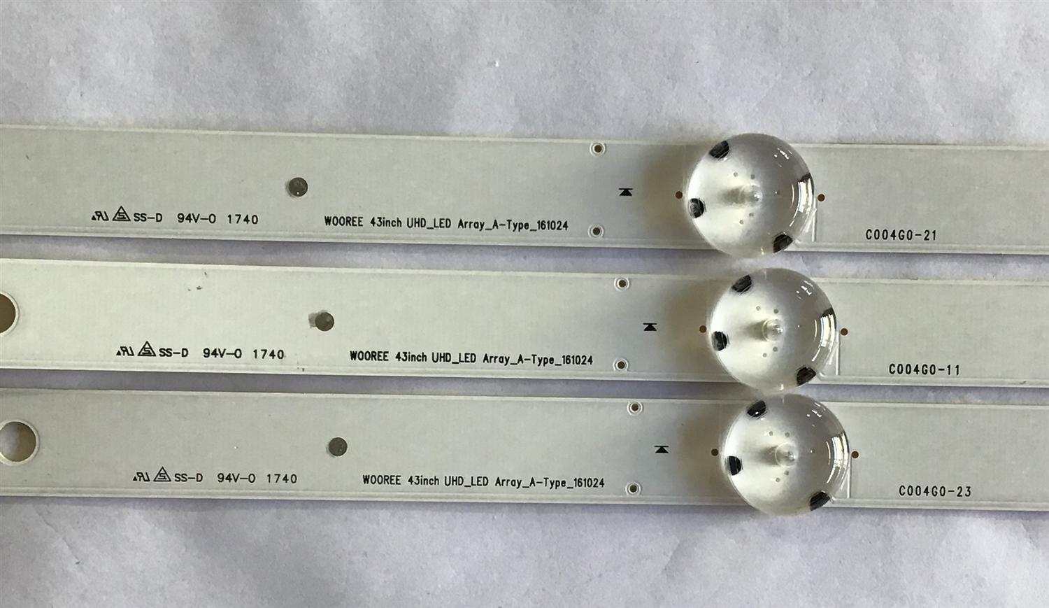 KIT DE LED´S PARA TV LG (3 PIEZAS) / LC43490063A / 43INCH UHD_LED Array_A-Type_161024 / PANEL NC430DGG-AAFX3 / MODELO 43UJ6300-UA BUSYLJM - Imagen 2