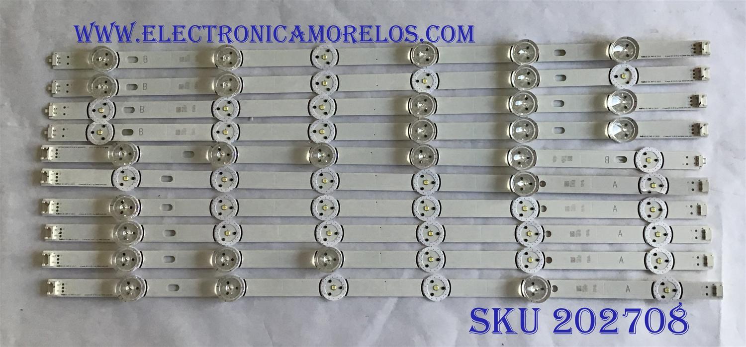 KIT DE LED'S PARA TV LG (10 PIEZAS) / 6916L-1879A / 6916L-1880A / LG INNOTEK DRT 3.0 55"_B TYPE SIGNAGE REV00_140114 / PANEL LD550DUE-(FG)(B6) / MODELO 55LS35A-5B