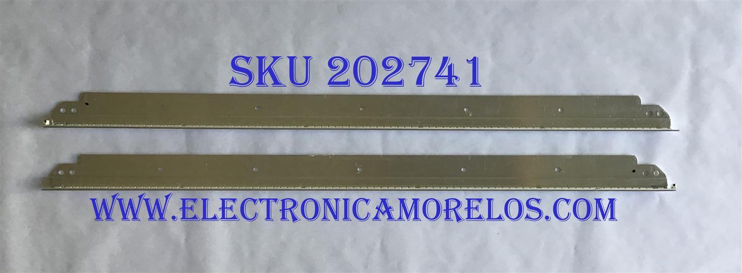 KIT DE LED'S PARA TV INSIGNIA (2 PIEZAS) / 46T09-02 / PANEL T460HW08 V.5 XXXG / MODELO NS-46E790A12 / 61 CM / 