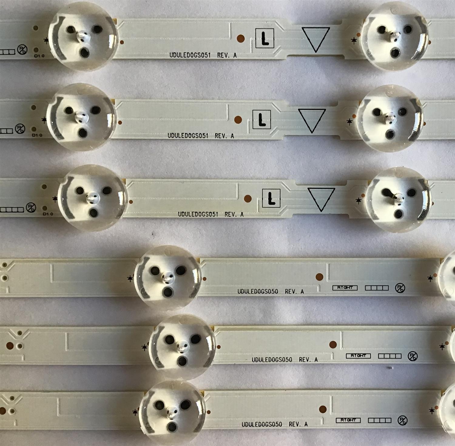 KIT DE LED'S PARA TV EMERSON (6 PIEZAS) / UDULED0GS050 / UDULED0GS051 / PANEL U3DU1XH / MODELO LF501EM6F DS1 - Imagen 3