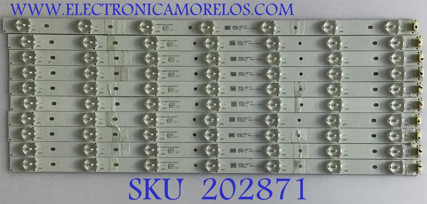 KIT DE LEDS PARA TV ATYME / JL.D50071235-031AS-F / D160725 / 15910 / 26AL / PANEL V500HI1-PE8-C7-12V / MODELOS 500AM7HD / LED50B45RQ 6504-LE50B45-E1