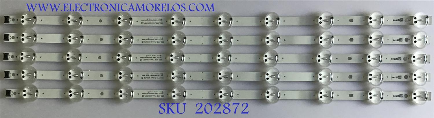 KIT DE LED'S PARA TV LG ((5 PIEZAS)) / NUMERO DE PARTE EAV64511901 / SSC_Y19_TRIDENT_65UM73 / 65087 / 26W2C / PANELS NC650DQG-ABHX3 / NC650DQG-ABHX1 / MODELOS 65UM7300AUE.BUSYDKR / 65UM7300PUA.BUSGDJR / 65UM7300PUA.BUSGDOR