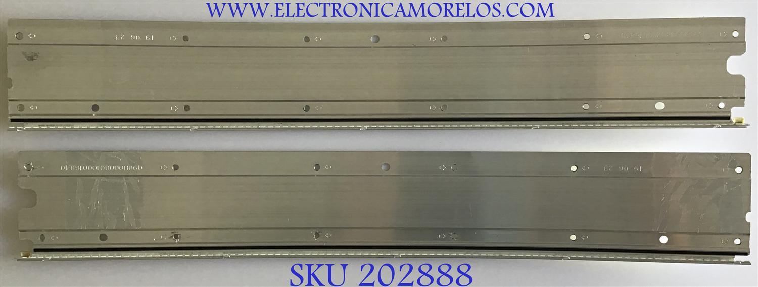 KIT DE LED'S PARA MONITOR AOC ( 2 PIEZAS ) / UK246B3 / Q90B00080200016840 / E19AA0136 / F19AA0137 / PANEL TPM490YP02 REV.301B-A / MODELO AG493UCX / 60 CM X 10 CM /
