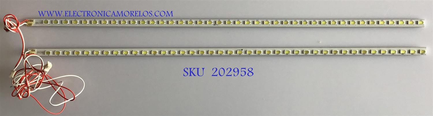 KIT DE LEDS PARA TV RCA (2 PIEZAS) / 8442290100-L / 8442290200-R / PANEL V315B6-L01 / MODELO LED32A30RQ