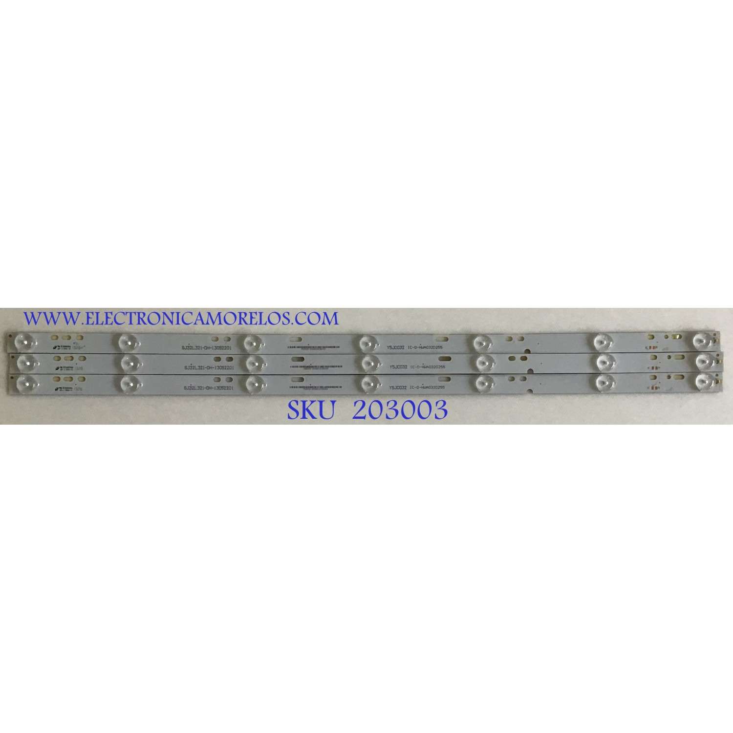 KIT DE LEDS ORIGINAL PARA TV WESTINGHOUSE 3 PIEZAS / NUMERO DE PARTE  IC-D-HWA032D255 / SJ32L321-DH-13052201 / Y5JC032 / PANEL HV320WX2-201 / MODELO DW32H1G1 TW-75021-B032E