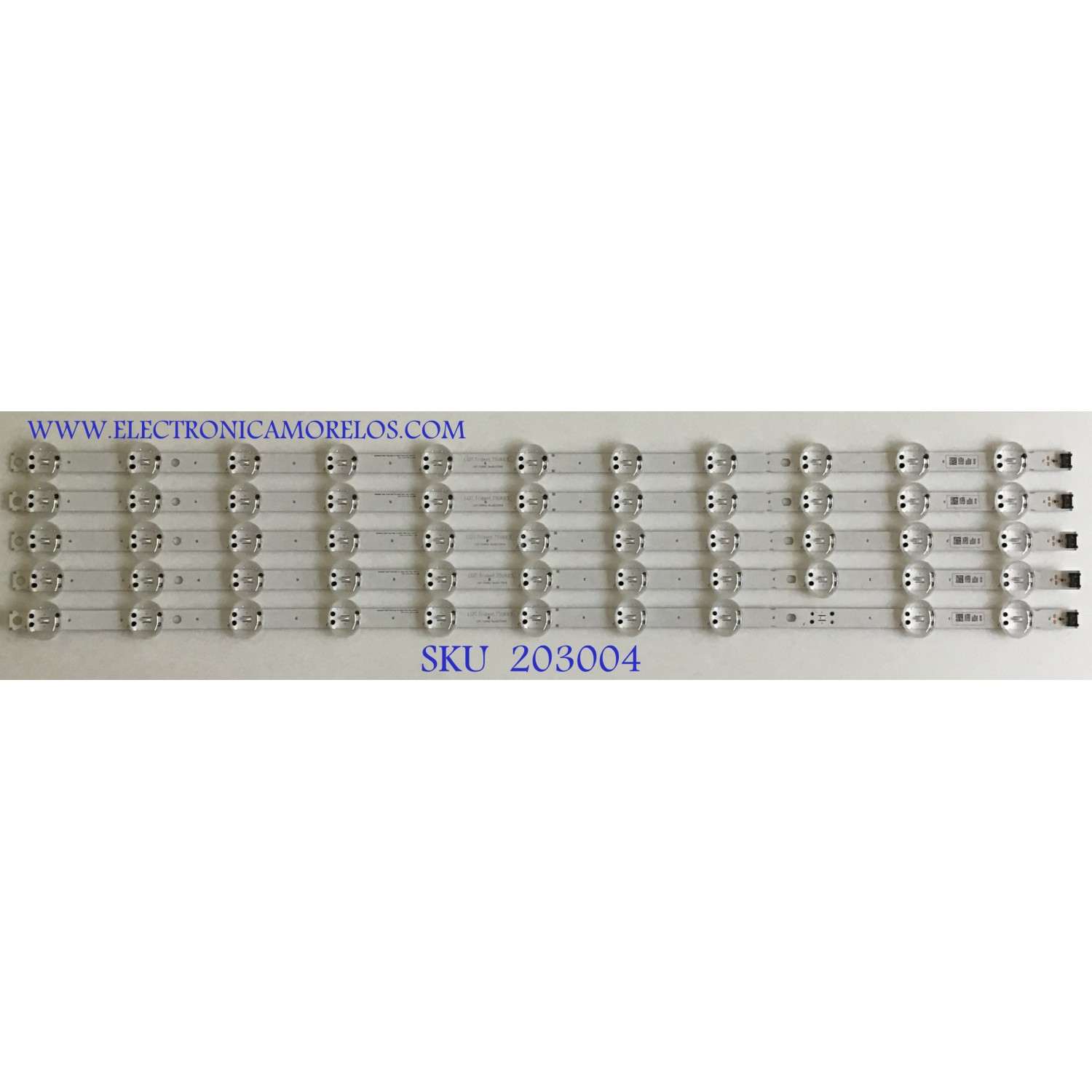 KIT DE LED'S PARA TV LG ((5 PIEZAS)) / NUMERO DE PARTE EAV63993102 / 3PCM00798A  / LG INNOTEK TRIDEN 75INCH 75UK65 LED ARRAY REV0.1_180817_3PCM00798A / LGIT.TRIDENT.75UK65 / LGIT.75UK75 / MODELOS 75UM / 75UK / 75UN / MAS MODELOS EN DESCRIPCIÓN