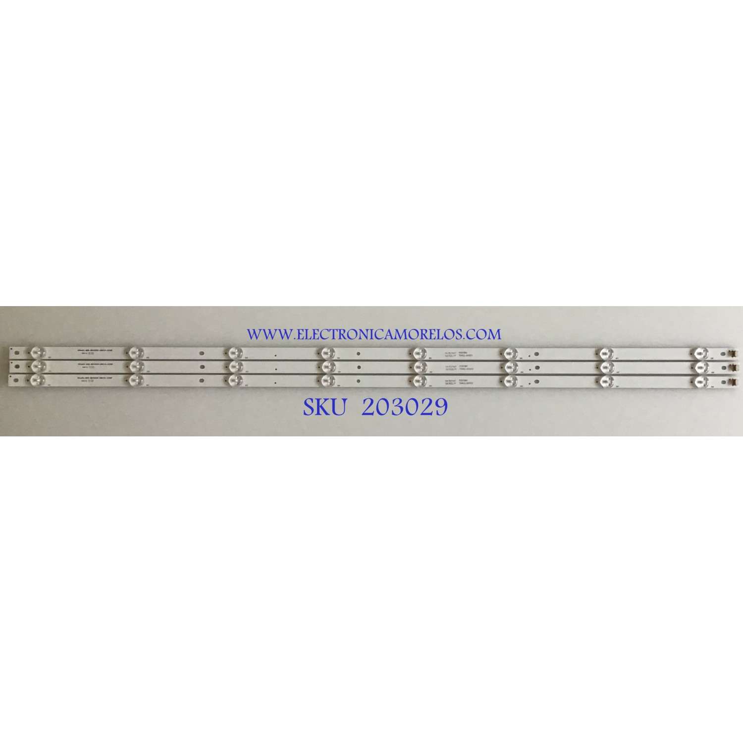 KIT DE LED´S PARA TV INSIGNIA (3 PIEZAS) / M08-BD43030-0801N-3336F / 70401-00903 / SA7EZL7Y / PANEL BOEI430WU1-01 / MODELO NS-43D420NA20 