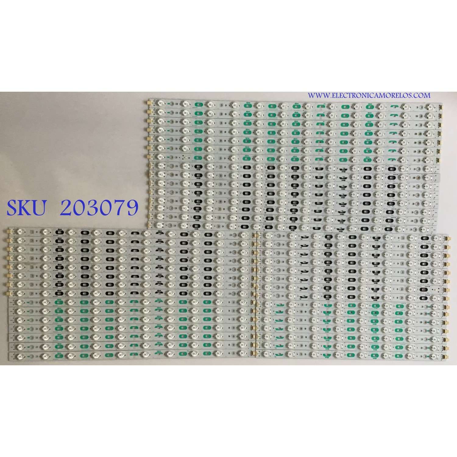 KIT DE LEDS PARA TV SHARP (45 PIEZAS) / 5070 / 5072 / 5073 / 5074 / PANEL LK800D3GW10Z / MODELO LC-80LE633U - Imagen 1