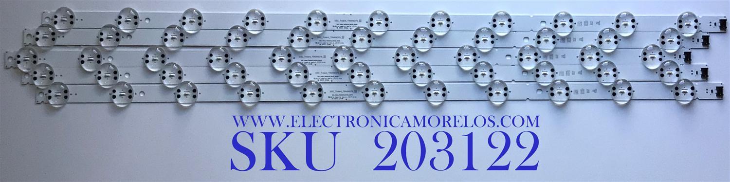 KIT DE LED´S PARA TV LG (5 PIEZAS) / EAV65003801 / SSC_Trident_75NAN079_S / SSC_Trident_75NAN079_REV00_200520 / E469119 / 1W R603 25UM / PANEL NC750DQG-ABGRC / MODELO 75NAN080UNA