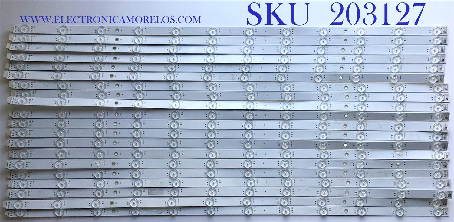 KIT DE LEDS PARA TV SONY (20 PIEZAS) / LB75029 / LB75029 V0_05 / 81428 BC_J / CZ 7602A / E469119 / 7502900002 / PANEL YDAF075DNN01 / MODELO XBR-75X950H