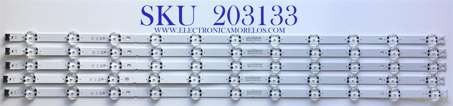 KIT DE LEDS PARA TV LG (5 PIEZAS) / EAV64993101 / SSC_Trident_75UM75_S / SSC_Y19.5_Trident_75UM75_REV00_190823 / E469119 / PANEL NC750DQH-AAHR1 / MODELO 75UN8570AUD