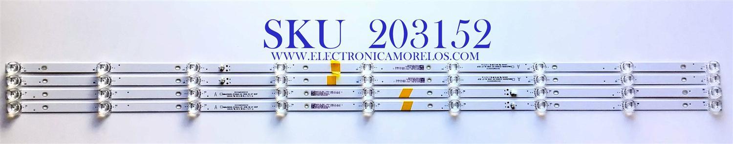 KIT DE LEDS PARA TV ATVIO ORIGINAL 4 PIEZAS / NUMERO DE PARTE 303XM500032 / XMNJ50D09-ZC26AG-02 / 2010055721-1 / 532WY500M05 / 190727AFS / E331251 / PANEL LS500PU1L03 / MODELO ATV5017ILED