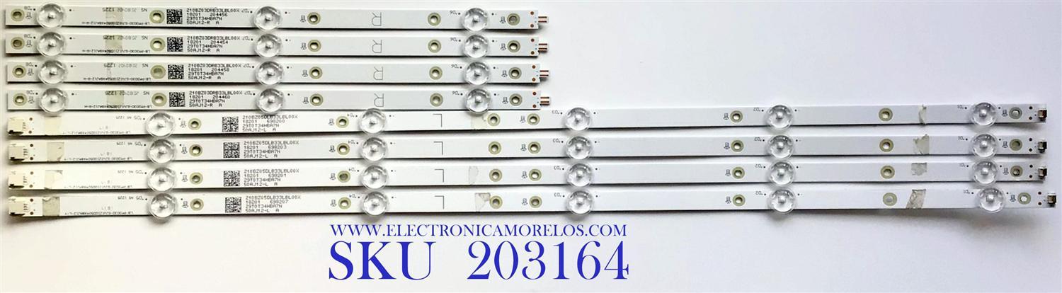 KIT DE LED'S PARA TV VIZIO (8 PIEZAS) / NUMERO DE PARTE  LB-PM3030-GJVIZIOD504X8AJ12 / LB-PM3030-GJVIZIOD504X8AJ12-L-Y / LB-PM3030-GJVIZIOD504X8AJ12-R-H / 210BZ03DRB33LBL00X / 50AJ12 / PANEL LC500EQY(SK)(M1) / MODELO D50-F1