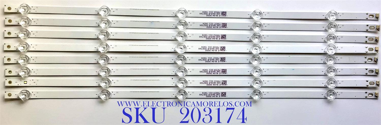 KIT DE LED'S PARA TV VIZIO (8 PIEZAS) / NUMERO DE PARTE LBM650M0501-IH-5 / LBM650M0501-IH-5(HF)(0) / LBM650M0501-IH-5(HF)(O) / 1A6 A60LB 00DT6N / E 8LQ4 0000 / PANEL V650DJ4-D03 / MODELO V655-H19 / V655-H19  LINIZCNW         