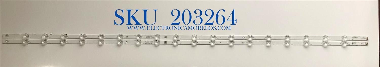 KIT DE LED'S PARA TV VIZIO (2 PIEZAS) / NUMERO DE PARTE LB-GM3030-GJVIZIO582XVB10-J / 210BZ18D0B334BRC1X / 58VB10-CKD / PANEL TPT580WR-PV7D / MODELO V585-H11     