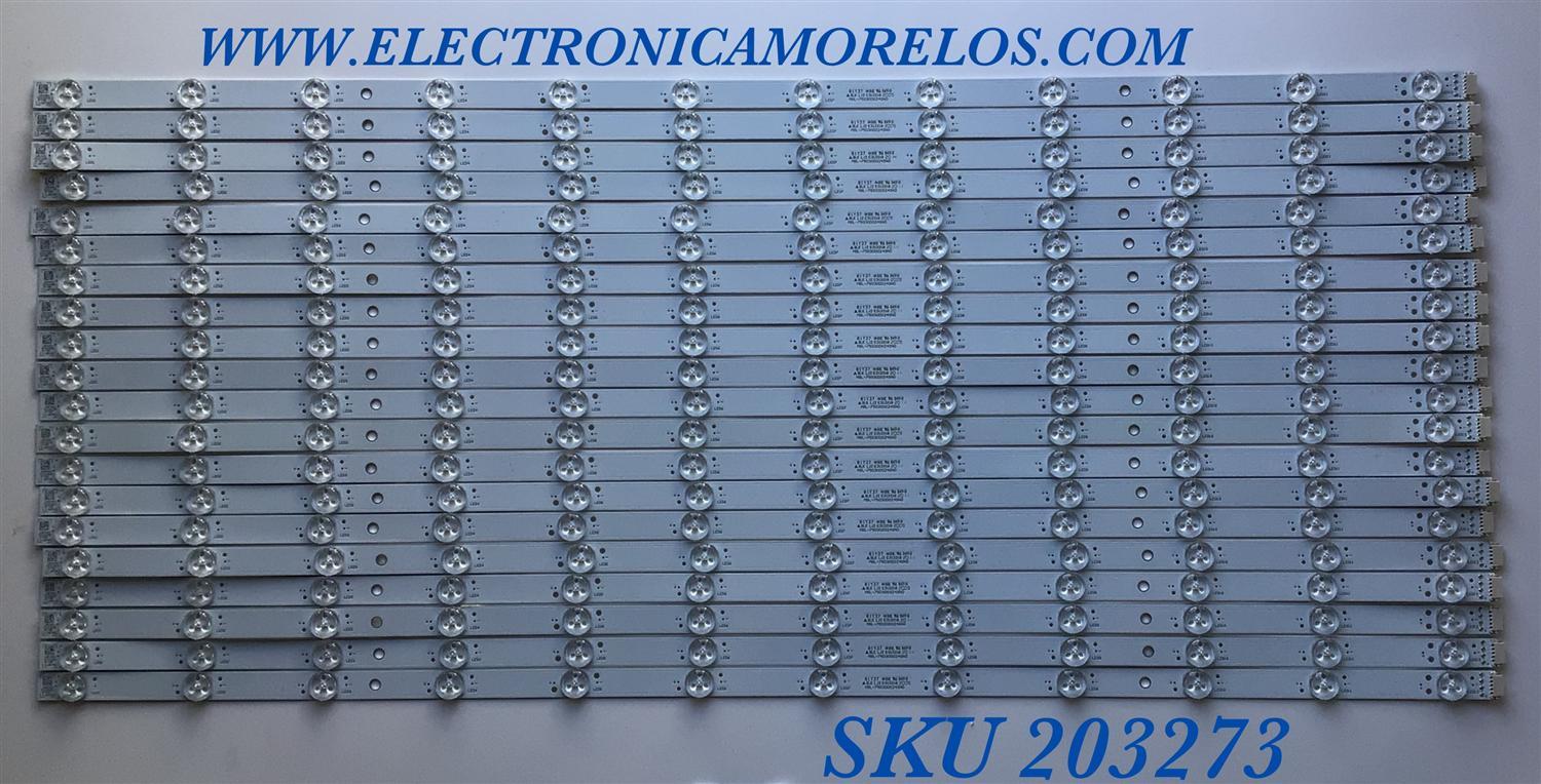KIT DE LED'S PARA TV SONY (20 PIEZAS) / NUMERO DE PARTE MBL-75030D024SN0 / U804U / P75F / CJ4T4 / PANEL YDAF075DNN01 / MODELO XBR-75X950H