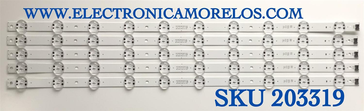 KIT DE LED'S PARA TV LG (5 PIEZAS) / NUMERO DE PARTE EAV64492501 / SSC_Y19_TRIDENT_70UM73_S / SSC_Y19_TRIDENT_70UM73_REV00_181016 / PANEL NC700DQE-VSHX1 / MODELOS 70UM6970PUA / 70UM6970PUA.BUSMLOR / 70UM7370PUA.BUSMLJR