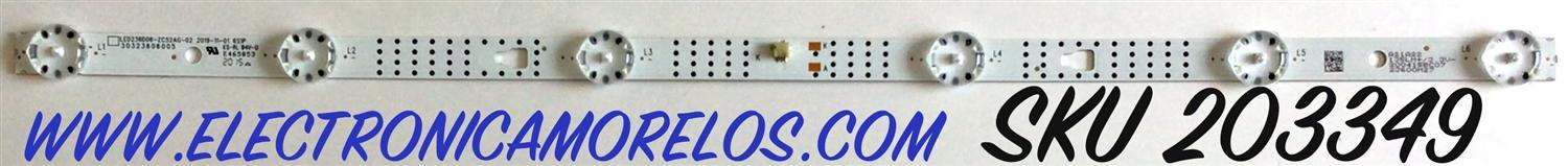 LED PARA TV INSIGNIA / NUMERO DE PARTE LED236D06-ZC52AG-02 / 30323606005 / 30323606007D / 23600M27 / PANEL'S V236BJ1-P01 / PT236AT02-4 / MODELO NS-24DF310NA21