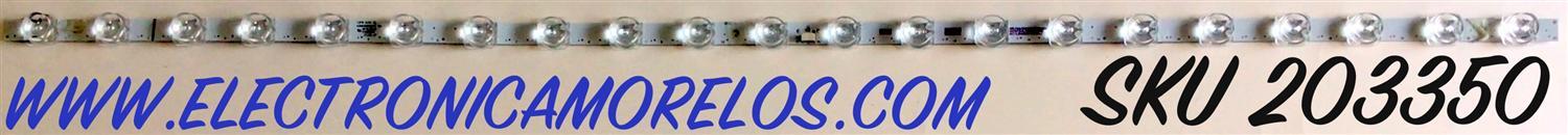 LED PARA TV TCL 1 PIEZA ORIGINAL  / NUMERO DE PARTE 43HR330M21A1 V0 / 43HR330M21A1 / 4C-LB4321-HR / 4C-LB4321-HR03J / PANEL LVU430NDEL MS9W04 / DISPLAY V430DJ1-Q01 REV.C1 / MODELOS 43S435 / 43S434 / 43S431