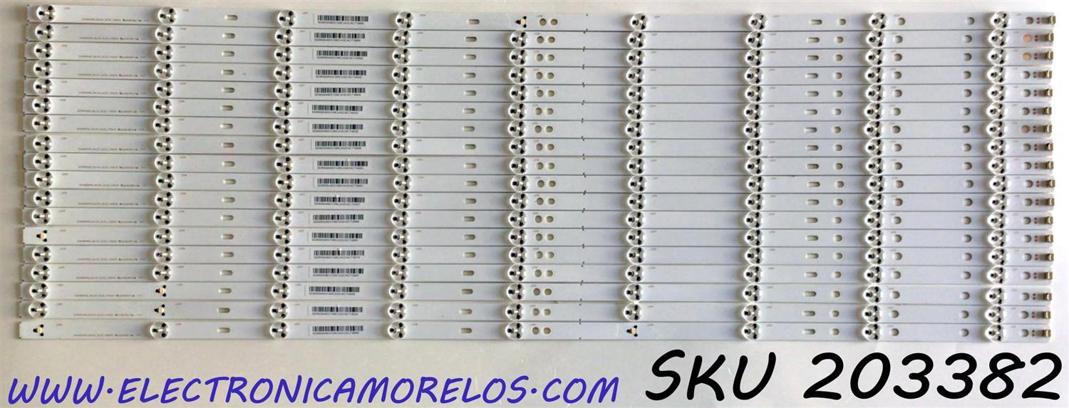 KIT DE LED'S PARA TV SONY (18 PIEZAS) / NUMERO DE PARTE SVA650A09_REV04_9LED_140618 / SD65S0AE0 / PANEL T650QVF06.2 / MODELOS XBR-65X850C / XBR65X850C