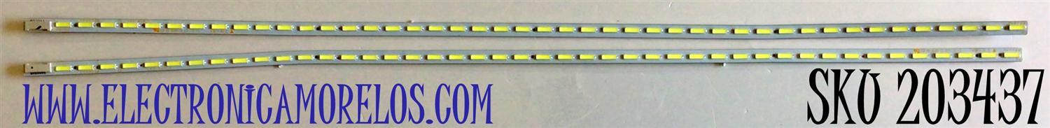 KIT DE LED'S PARA TV SANSUI (2 PIEZAS) NUMERO DE PARTE CEN924A / CEN925A / LED-BAR-L / LED-BAR_R / CP2002 / CP2001 / CP 15 94-0 KT    KW-ALE / MODELO SLED3900 K
