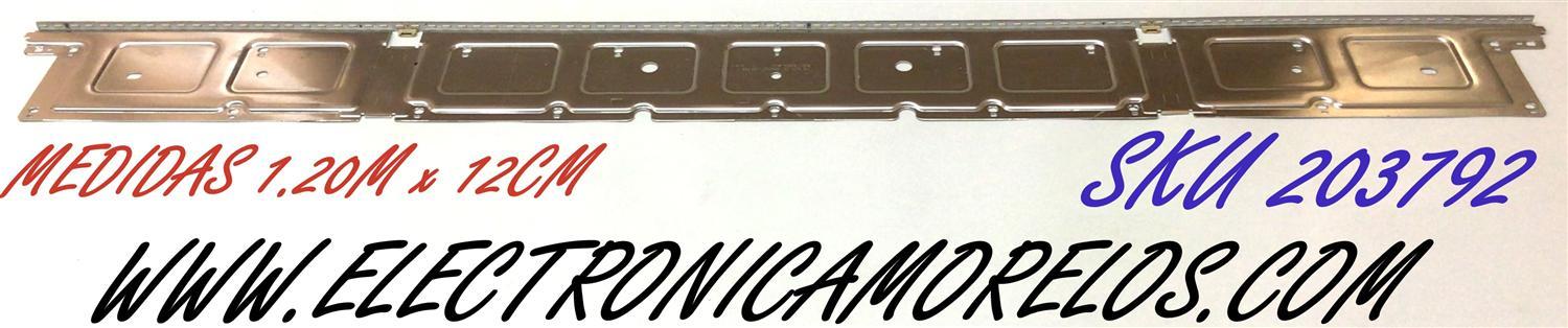 LED PARA TV SAMSUNG QLED / NUMERO DE PARTE 50383A / V0T6-550SM0-R0 / BN96-50383A / BN61-15485A / E251781 / PANEL CY-RT055HGHV4H / MODELO QN55Q60 / QN55Q60TBFXZA / (MEDIDAS 1.20M x 12CM)
