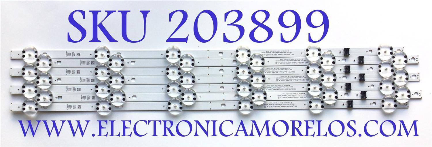 KIT DE LEDS PARA TV LG ( 7 PZ ) / NUMERO DE PARTE EAV65035801 / SSC_Y21 SLIM TRIDEN_55UP80_CSOT_A_S / SSC_Y21 SLIM TRIDEN_55UP80_CSOT_A_REV00_201029 / PANEL NC550TQG -VCKH5 / MODELO 55UQ7070ZUE