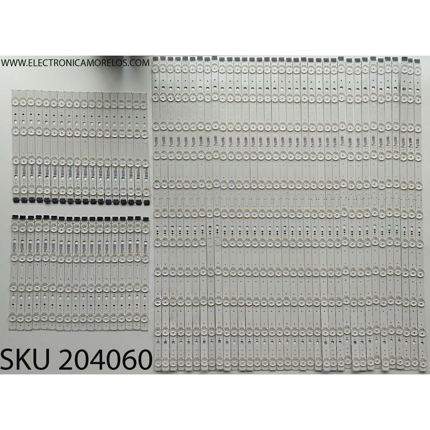 KIT DE LED'S PARA TV LG ((72 PIEZAS)) / NUMERO DE PARTE EAV65027701 / EAV65027801 / SSC_Y22_SLIMDRT_86QNED80_A_S / SSC_Y22_SLIMDRT_86QNED80_B_S / PANEL NC860DQD-AALH1 / DISPLAY LC860DQR (SP)(A1) / MODELO 86QNED80UQA / 86QNED80UQA.BUSYLKR