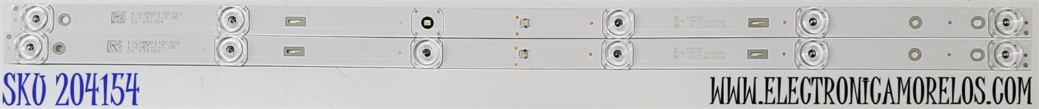 KIT DE LED'S PARA TV ACONATIC ((2 PIEZAS)) / NUMERO DE PARTE K320WDD1 / K320WDD1 A3 / 4708-K320WD-A3113N11 / 471R1P62 / K320WDD1 18C053 / L-2-B7-3 0B / MODELOS 32HS522AN / 32HS534AN - Imagen 1