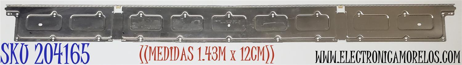 LED PARA TV SAMSUNG QLED ((1 PIEZA)) / NUMERO DE PARTE BN96-50385A / BN61-15486A / LM41-00859A / L1_Q7060T_F5_DUM_S62(1)_R1.3_TC9_100_LM41-00859A / Y18 NU7K 65'' / PANEL CY-RT065HGAV4H / MODELO QN65Q6D / QN65Q6DTAFXZA AD02 / ((MEDIDAS 1.43M x 12CM))