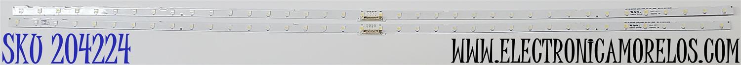 KIT DE LED'S PARA TV SAMSUNG ((2 PIEZAS)) / NUMERO DE PARTE BN96-45952A / AOT_50_NU7100F_2X38_3030C_d6t-2d1_19S2P / PANEL'S CY-NN050HGNV6H / CY-NN050HGAV9H / CY-NN050HGNVFH / CY-NN050HGAV7H / MODELOS UN50RU / UN50NU / ((MAS MODELOS EN DESCRIPCIÓN))