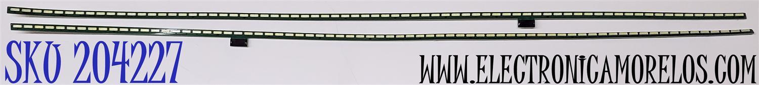 KIT DE LED'S PARA TV LG ((2 PIEZAS)) / NUMERO DE PARTE 6916L-0888A / 6916L-0889A / 6922L-0028A / 6920L-0001C / PANEL LC550EUG (PE)(F1) / LC550EUG (KE)(F1) / MODELOS 55LM6700-UA / 55LM6400 / 55UJ6300-UA
