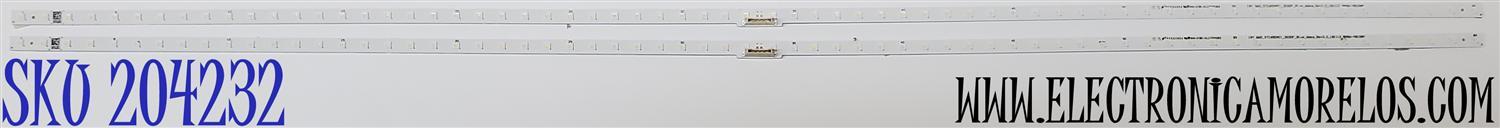 KIT DE LED'S PARA TV SAMSUNG ((2 PIEZAS)) / NUMERO DE PARTE BN96-48108A / 48108A / 19Y_Q60_STC650AC1_3030F_Blue_66ea_Rev2.0_181112 / PANEL CY-RR065FGAV1H / MODELO QN65Q60 / QN65Q60RAFXZA FA01