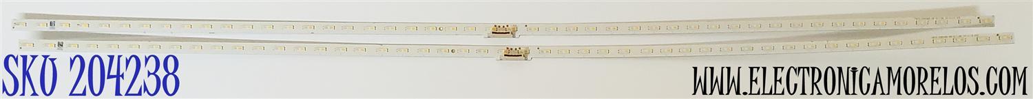 KIT DE LED'S PARA TV SAMSUNG ((2 PIEZAS)) / NUMERO DE PARTE BN96-50383A / V0T6-550SM0-R0 / BN61-16159A / 50383A / PANEL´S CY-RT055FGLV3H / CY-RT055HGHV4H / MODELOS QN55Q70TAFXZA / QN55Q60TBFXZA