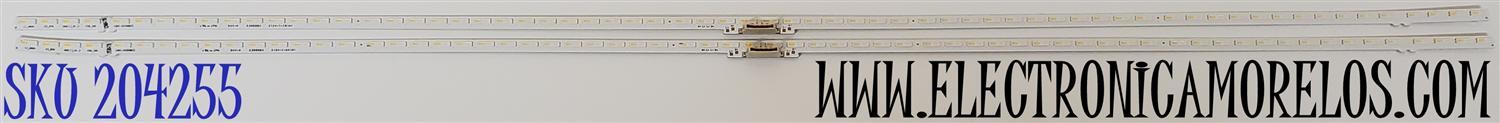 KIT DE LED'S  PARA TV SAMSUNG ((2 PIEZAS)) / NUMERO DE PARTE BN96-52584A / LM41-01050B / BN61-17492A / L1_Q60A E5_DFM S66(1)_R1.2 V1B_100 LM41-01050B/C / PANEL CY-SA043HGEY1V / DISPLAY HV430QUB-F1B / MODELOS QN55Q6D / QN55Q60 / QN55LS03