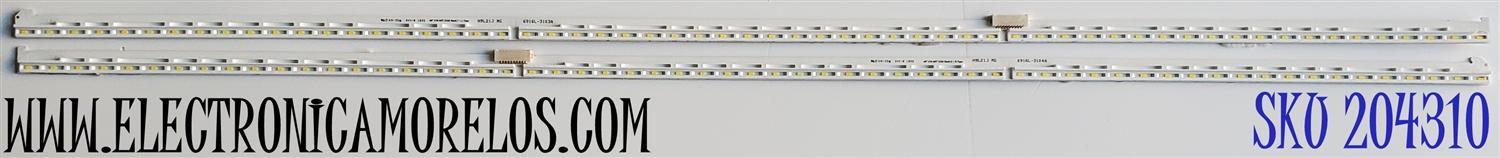 KIT DE LED'S PARA TV LG ((2 PIEZAS)) / NUMERO DE PARTE 6916L-3103A / 6916L-3104A / 6922L-0241A / PANEL LC49EQG (FL)(M3) / MODELO 49SK8000PUA