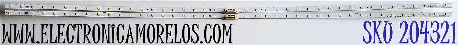 KIT DE LED'S PARA TV SAMSUNG ((2 PIEZAS)) / NUMERO DE PARTE BN96-46866A / LM41-00632A / L1_NU7.1/7.3 E8_CDM_S21(2) R1.0_S3L_100 / PANEL CY-NN058HGPV1H / CY-NN058HGNV2H / MODELO UN58RU7100 / UN58RU7100FXZA / UN58NU6080 / UN58NU6080FXZA