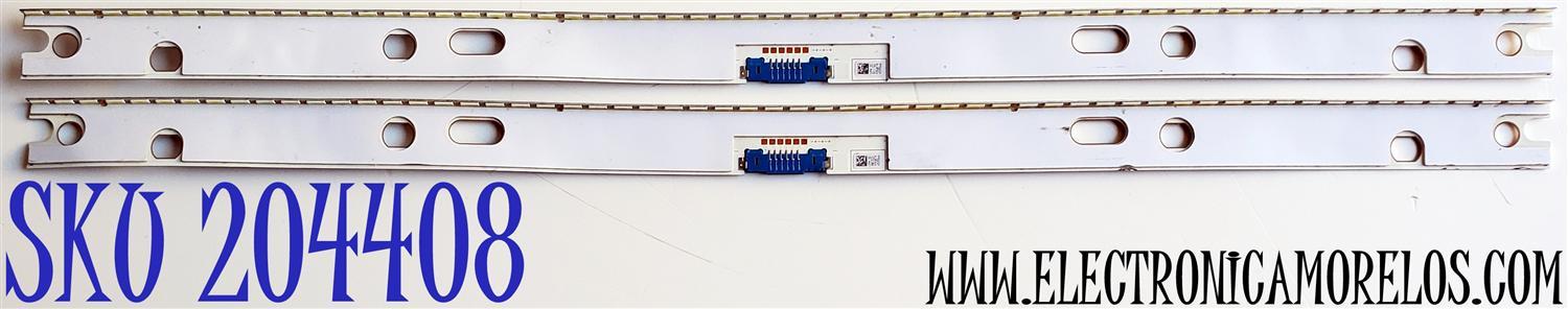 KIT DE LED'S PARA TV SAMSUNG ((2 PIEZAS)) / NUMERO DE PARTE BN96-45956A / 45956A / BN61-15537A / PANEL CY-SN049HLLV5H / MODELOS UN49NU / UA49NU / UE49NU / UE49NU8050LXXN / UE49NU8050TXZG / UE49NU8052TXXH / UE49NU8055TXXC / UE49NU8059TXZG