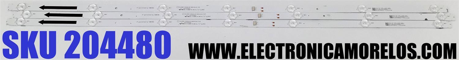 KIT DE LED'S PARA TV LG ((3 PIEZAS)) / NUMERO DE PARTE TCL43D07-ZC0062AG-05 / 303TC430042 / 4C-LB430T-ZCFC / E469119 / 2300016666 / TC430M25 / PANEL LVU430BEDX / MODELO 43UP7000PUA / 43UP7000PUA.CUSFLH