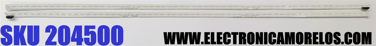 KIT DE LED'S PARA TV LG ((2 PIEZAS)) / NUMERO DE PARTE 6916L-3037A / 6916L-3038A / 55" V17 ART3 3037 REV 2.0 1 R-TYPE /55" V17 ART3 3038 REV 2.0 1 L-TYPE / PANEL LC550EGH-FKM1 / LC550EGH (FK)(M1) / MODELO 55SJ8000-UA / 55SJ8000-UA.AWMYLJR