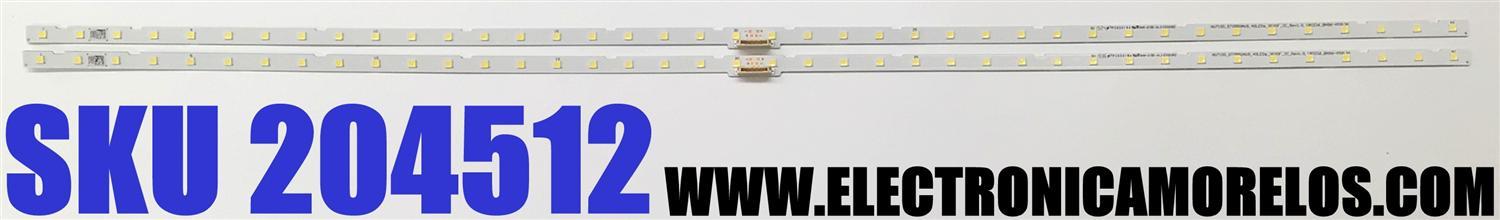 KIT DE LED'S PARA TV SAMSUNG ((2 PIEZAS)) / NUMERO DE PARTE BN96-45913A / STS550AU9 / NU7100_STS550AU9_40LEDS_3030F_2C_REV1.0_180226_BN96-45913A / 45913A / PC65519A / E320262 / PANEL CY-NN055HGLV6H / CY-CT055HGHV1H / MODELO UN55NU69 / UN55NU6900FXZA CA02