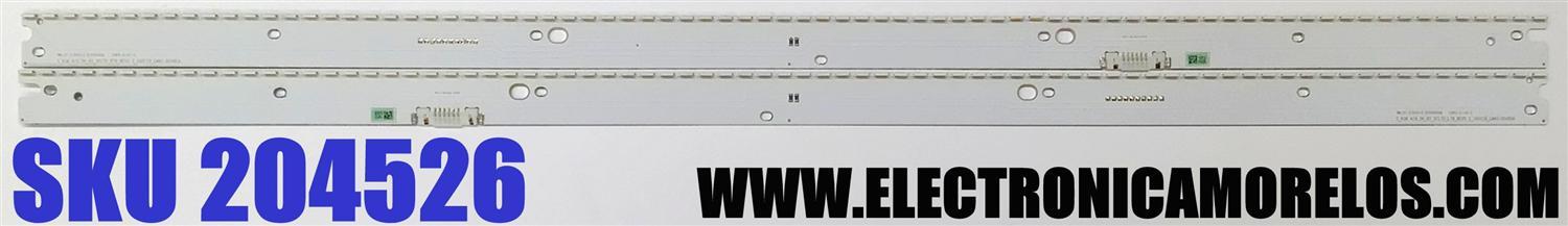 KIT DE LED'S PARA TV SAMSUNG ((2 PIEZAS)) / NUMERO DE PARTE 40095A / 40096A / S_KU6.4/6.5K_65_SFL70_L78_REV1.1_160119_LM41-00460A / S_KU6.4/6.5K_65_SFL70_R78_REV1.1_160119_LM41-00461A / LM41-00460A / LM41-00461A / LH65 / MAS MODELOS EN DESCRIPCIÓN