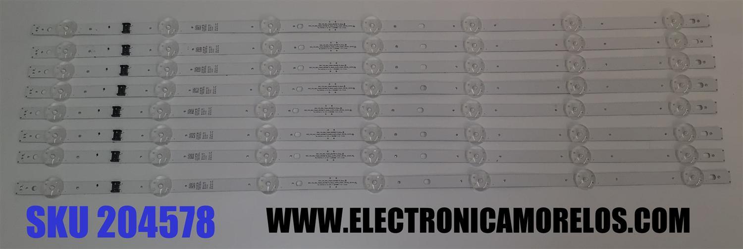 KIT DE LEDS ORIGINAL PARA TV LG 8 PIEZAS / NUMERO DE PARTE EAV65057301 / SSC_Y23_SLIM_TRIDENT_65UR80 75_SHARP_S / SSC_Y23_SLIM_TRIDENT_65UR80 75_SHARP_(06PI)_CASE1_REV00_221010 / SSC_Y23_SLIM_TRIDENT_65UR8075 / MODELO 65UR7800PSB / 65UR8750PSA