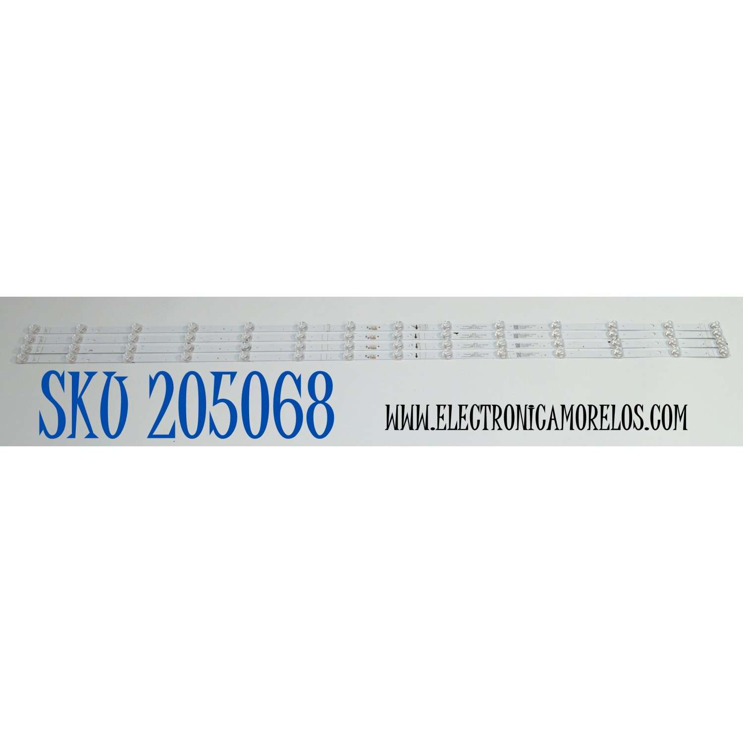 KIT DE LEDS ORIGINAL PARA TV TCL 4 PIEZAS / NUMERO DE PARTE TCL55LB40 / TCL55LB40_3030F2.4D_V0.3_20231128 / N0101-000557-A00 / HY7000 (S) HBH-H2 / PANEL LVU550NDL / DISPLAY PT550GT08-1 VER.1.0 / MODELO 55Q651G
