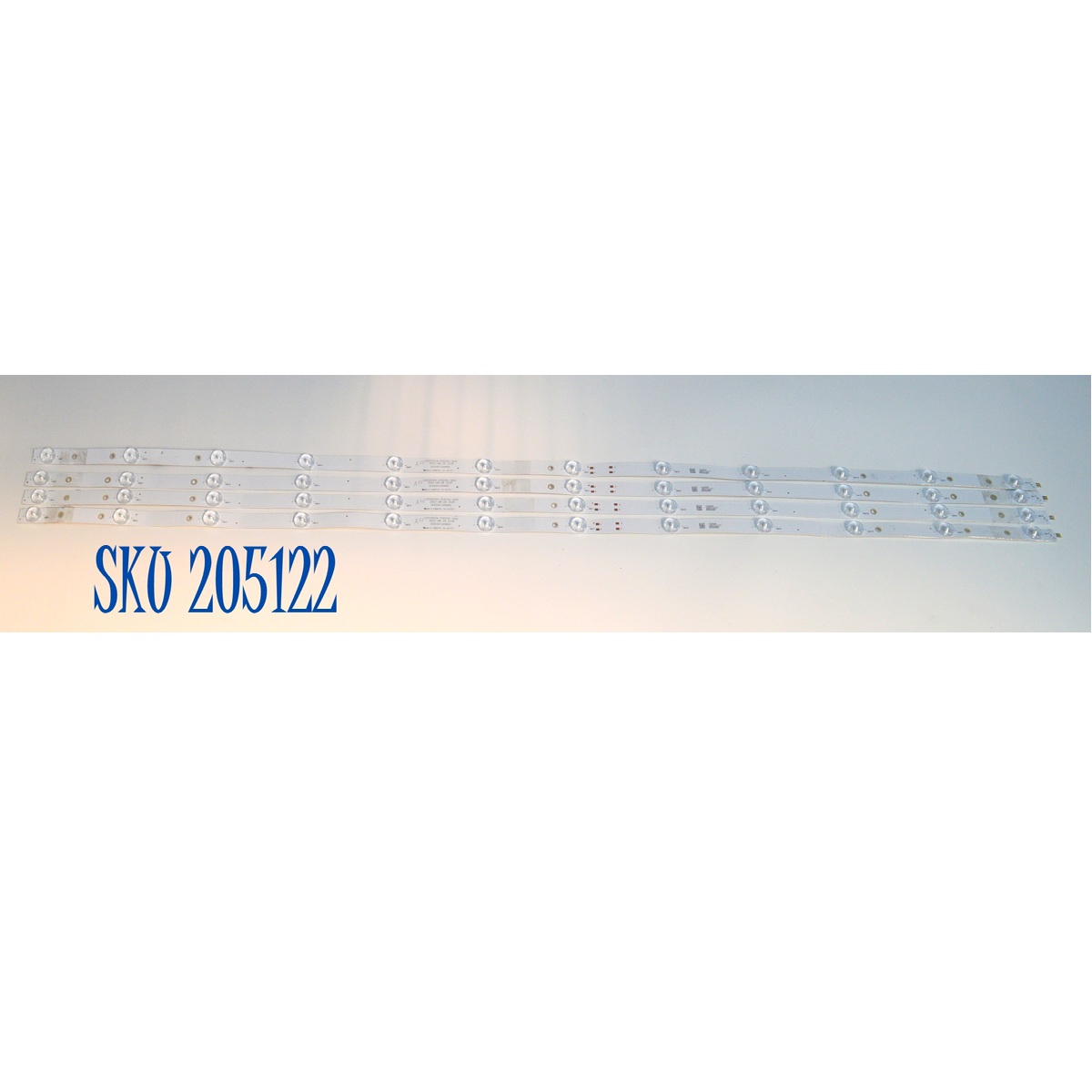 KIT DE LEDS ORIGINAL PARA TV JVC 4 PIEZAS / NUMERO DE PARTE 30355012009DG / LED55D12A-ZC62AG-14DG / 250211AD01 / 5500M045C / DISPLAY HF550QUB-F20 / MODELO SI55QRF