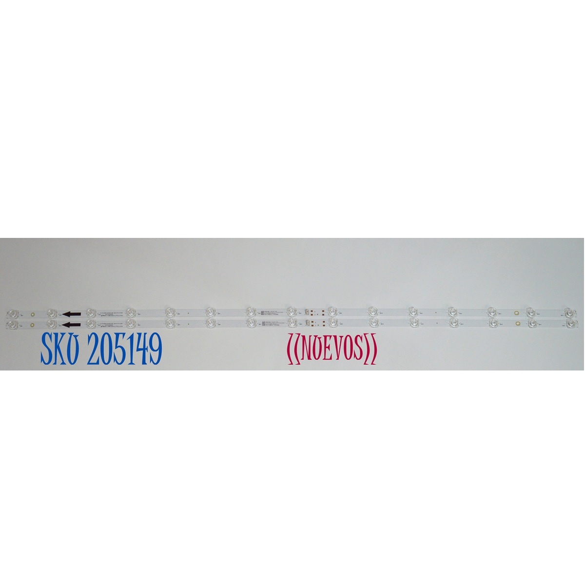 KIT DE LEDS ORIGINAL NUEVOS PARA TV PHILIPS 2 PIEZAS / NUMERO DE PARTE 303TC550083D / TCL55D15-ZC42AG-05D / 4L-ZX055T-ZC031C / TC550MA8 / PANEL LVU550CSDX E1138 / DISPLAY ST5461D12-8 VER.2.2 / MODELO 55PUL7552/F7 / 55PUL7552/F7 E