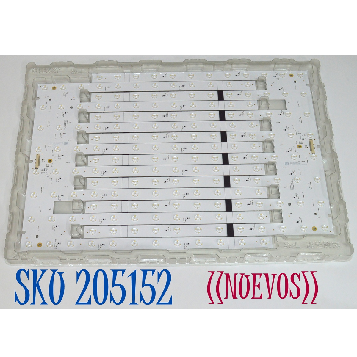 KIT DE LEDS ORIGINAL NUEVOS PARA TV / NUMERO DE PARTE 65HR230M96N01 / 65HR230M96N01 V2 / 65X8100G / 4L-ZX065T-HR019C EVERLIGHT / 05P63/L62C10-RE6C / HR/17/241209/00778 / MODELO 65"
