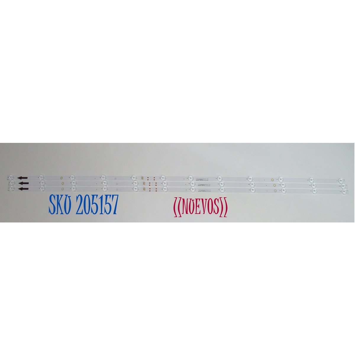 KIT DE LEDS ORIGINAL NUEVOS PARA TV PHILIPS 3 PIEZAS / NUMERO DE PARTE 303TC550091D / TCL55D12-ZC42AG-04D / 4L-ZX055T-ZC050X / TC550MB4 / 2300025290 / 260124AB04 / MODELO 55PUL6643/F8 / 55PUL6653/F8